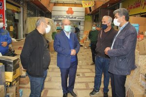 بازدید رئیس اتاق اصناف البرز از مجموعه بازار رضا تنها تامین کننده لوازم یدکی خودرو در استان