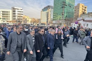 حضور پر شور اصنافیان مرکز استان البرز در راهپیمایی۲۲ دی 