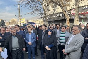 حضور پر شور اصنافیان مرکز استان البرز در راهپیمایی۲۲ دی 