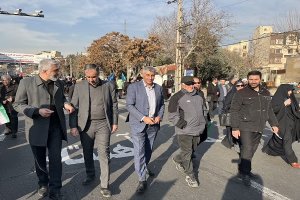 حضور پر شور اصنافیان مرکز استان البرز در راهپیمایی۲۲ دی 
