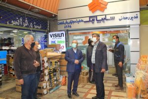 بازدید رئیس اتاق اصناف البرز از مجموعه بازار رضا تنها تامین کننده لوازم یدکی خودرو در استان